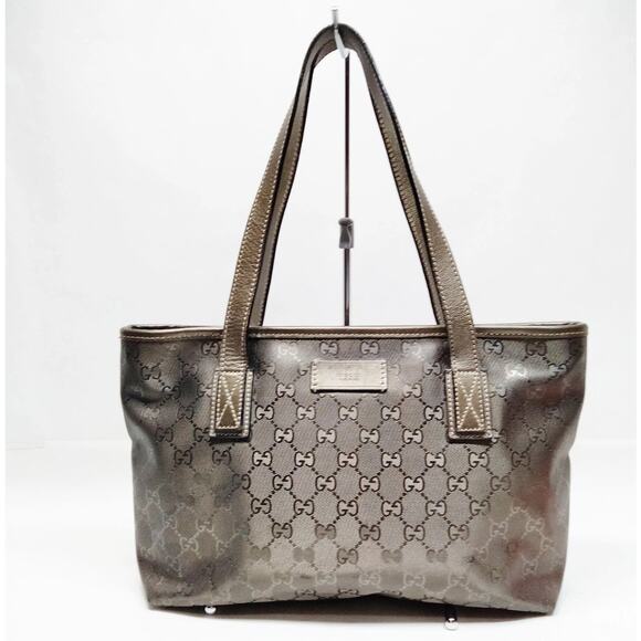 Gucci Tote Bag  Gray PVC - Picture 1 of 6